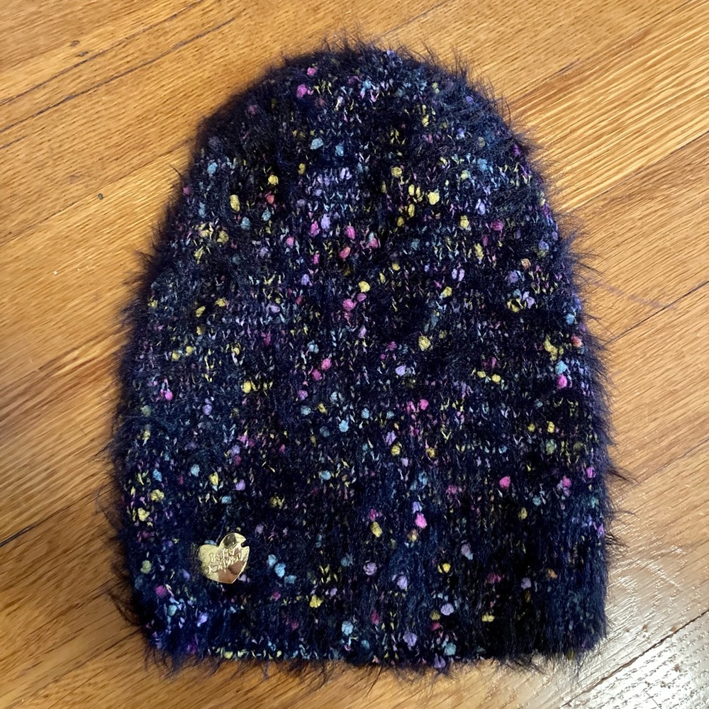 Fuzzy Betsey Johnson winter hat